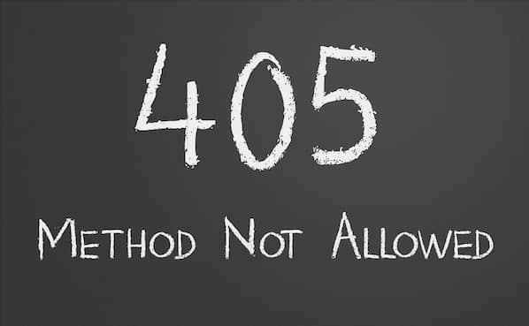 WordPress 405 Method Not Allowed Error - Fix it now