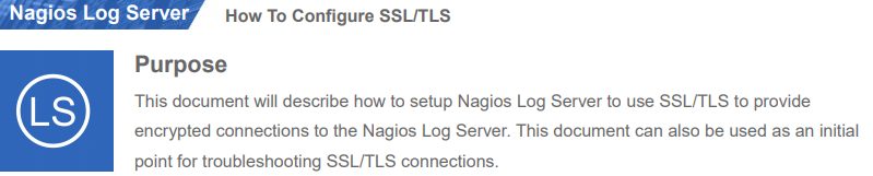 Configure SSL / TLS in Nagios Log Server - How to do it ?