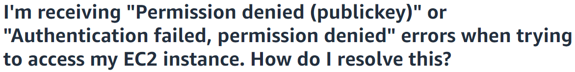 ec2 key permission denied – “Authentication failed, permission denied”