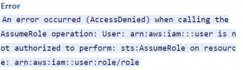 Not authorized to perform iam:PassRole error