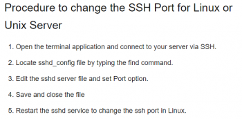 Change the SSH Port for Linux