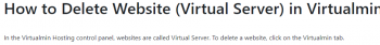 How to Delete Website (Virtual Server) in Virtualmin