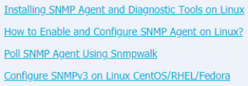 Install SNMP on RHEL/CentOS/Fedora