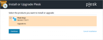 plesk update error
