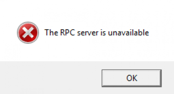 An RPC Server Error Has Occurred