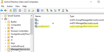 Use gMSA in Active Directory to launch services and tasks