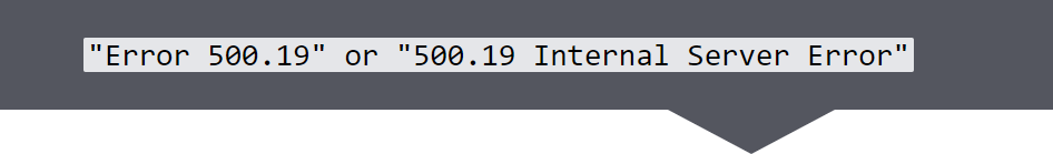 HTTP IIS error 500 19