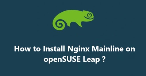 How to Install Nginx Mainline on openSUSE Leap ?