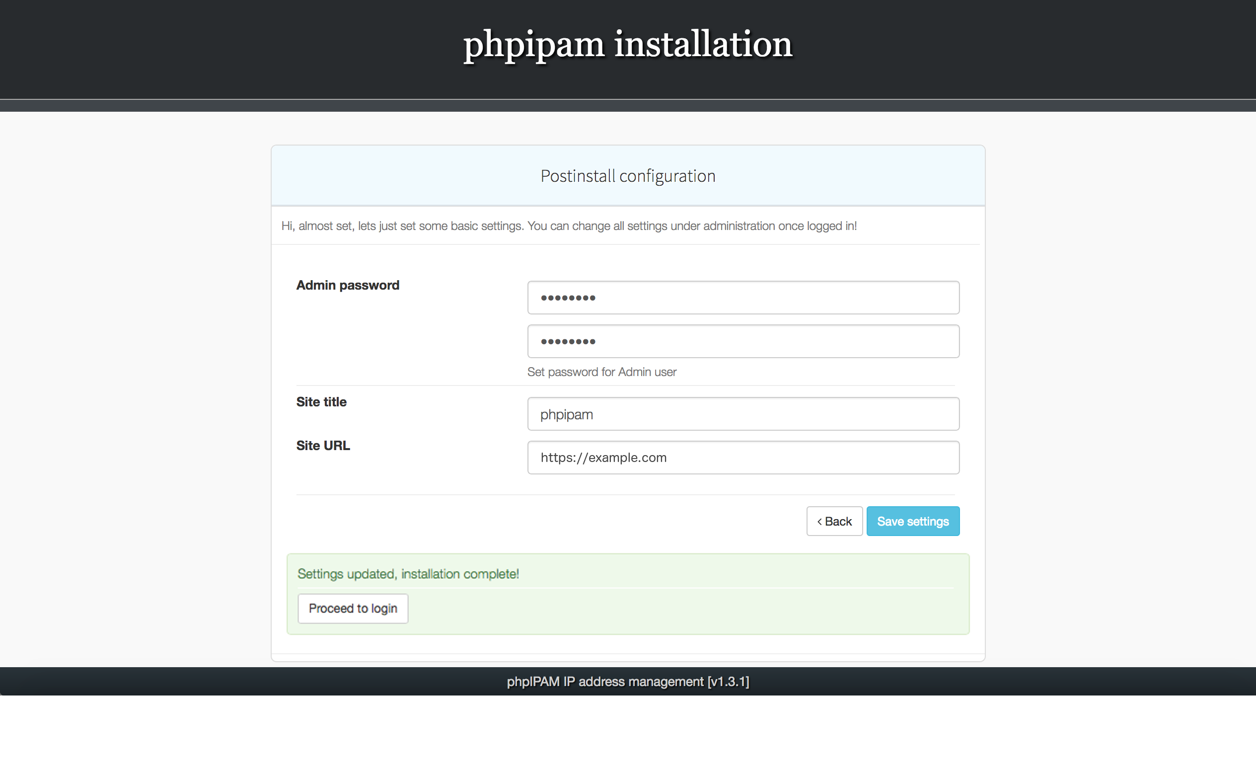 phpIPAM installation on CentOS