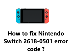Nintendo Switch 2618-0501 error code