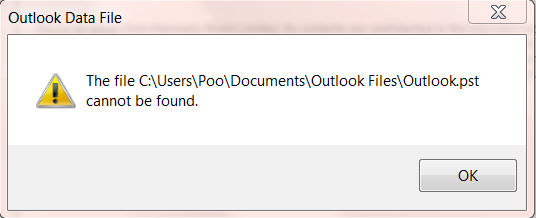 outlook pst is not compatible