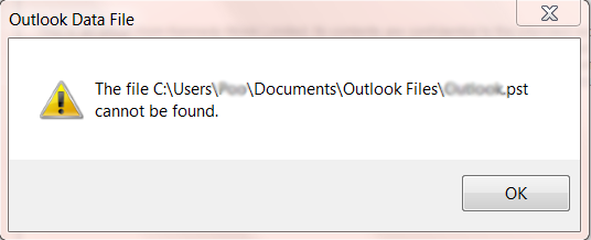 Outlook PST file Cannot Be Opened