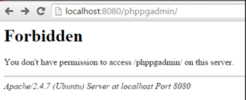 "403 forbidden" error in phppgadmin - Fix it Now ?