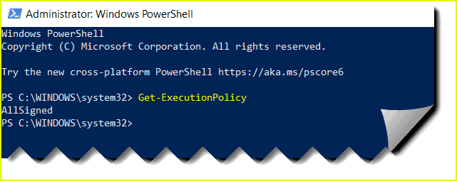 Solution to PowerShell is not digitally signed error