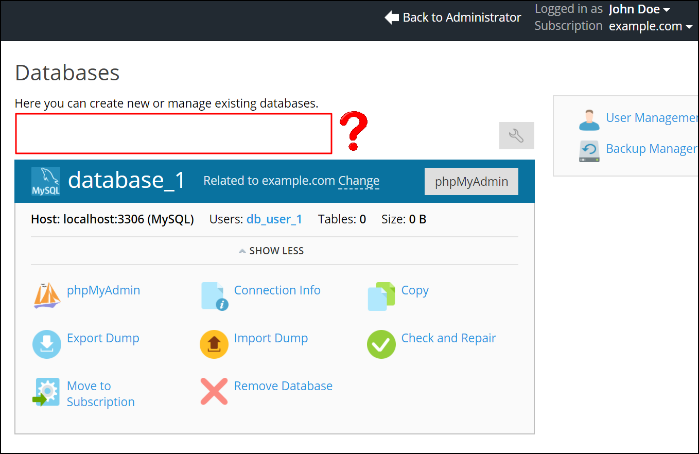 Unable to add MySQL database in Plesk Customer Panel - Fix it now