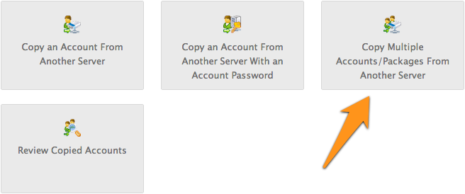 Manually Migrate Accounts to cPanel