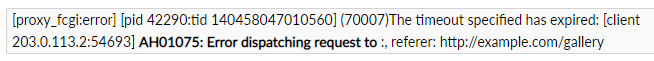 Plesk error AH01075: Error dispatching request to - Fix it Now ?