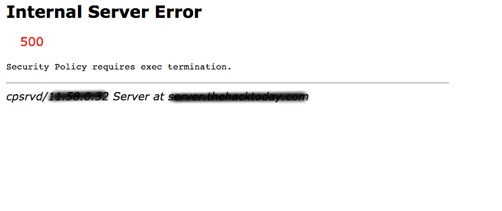 WHM Internal server error 500 - Fix it Now ?