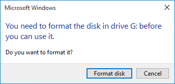 Windows error "The volume does not contain a recognized file system" - Fix it Now ?