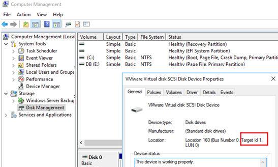 Match Windows Disks to VMWare VMDK Files
